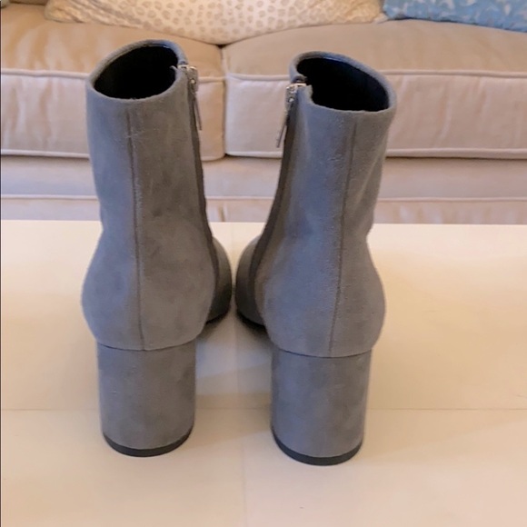 Marc Fisher Grey Suede Ankle Boots - Picture 3 of 13